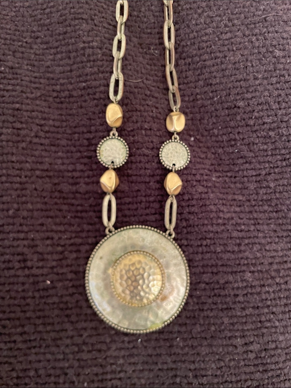 Gold-Tone Statement Pendant Necklace - Gold